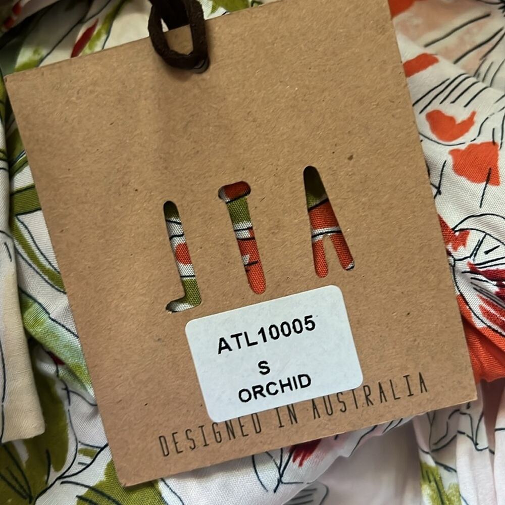 Abel the Label NWT Floral Maxi Dress Small Asymmetrical Tropical Anthropologie - Picture 12 of 14